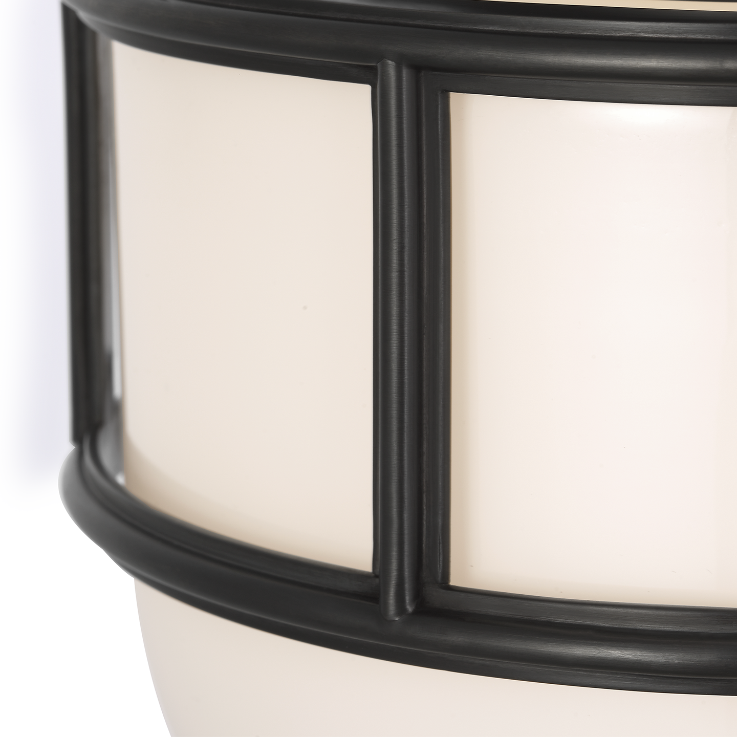 Martil 8" Flush Mount | Bronze | White Glass