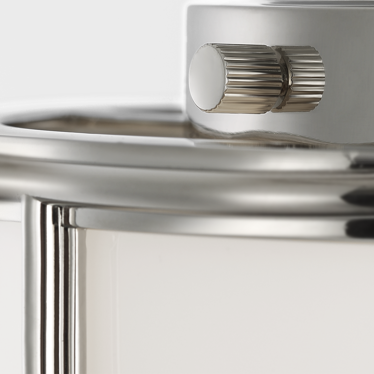 Martil 8" Flush Mount | Polished Nickel | White Glass