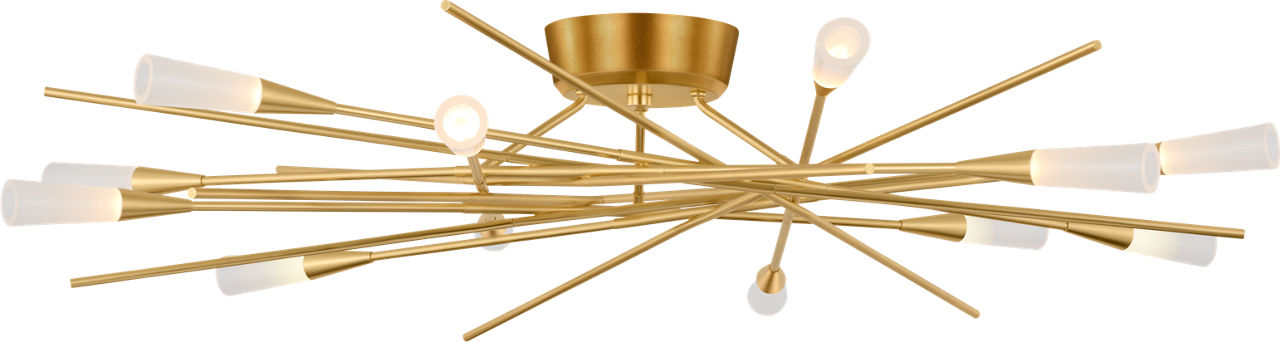 Stellar 40" Radial Semi-Flush Mount | Gild