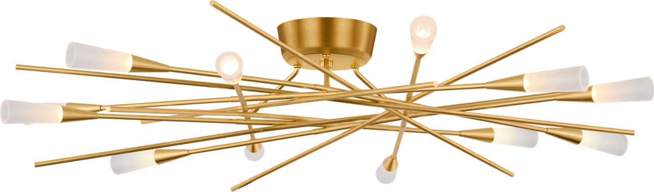 Stellar 40" Radial Semi-Flush Mount | Gild