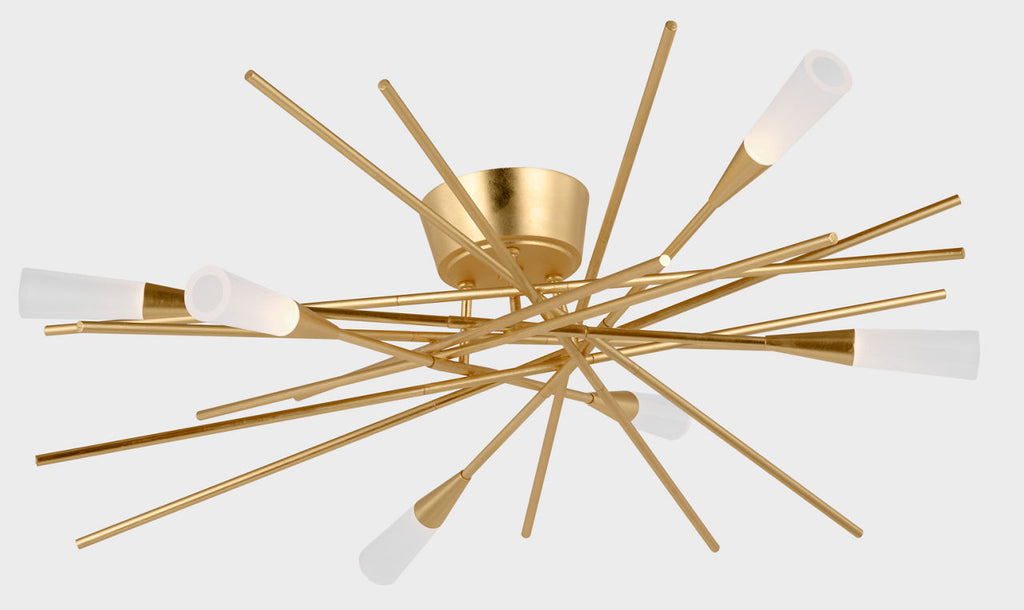 Stellar Flush Mount | Gild | Frosted Acrylic
