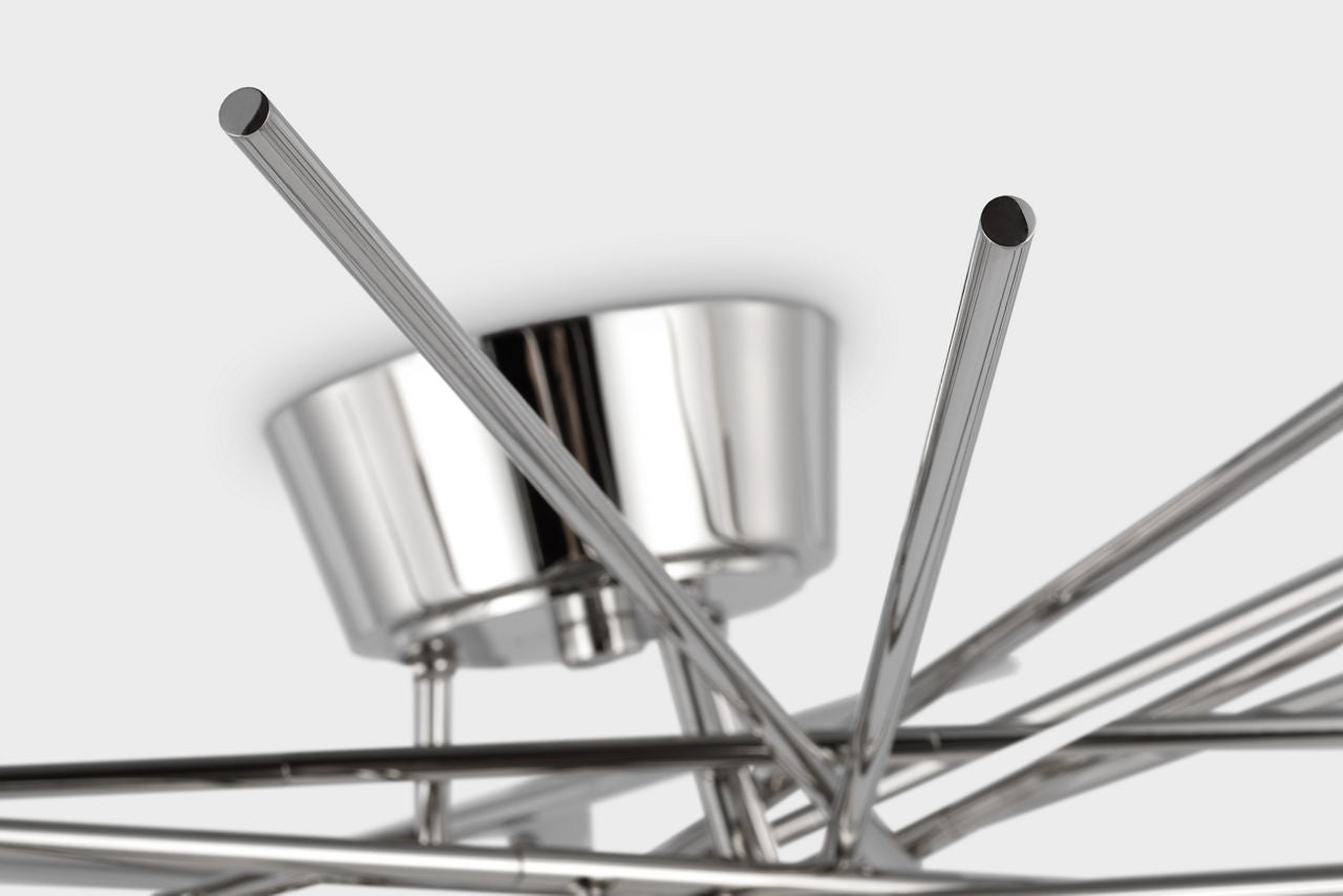 Stellar Flush Mount | Polished Nickel | Frosted Acrylic