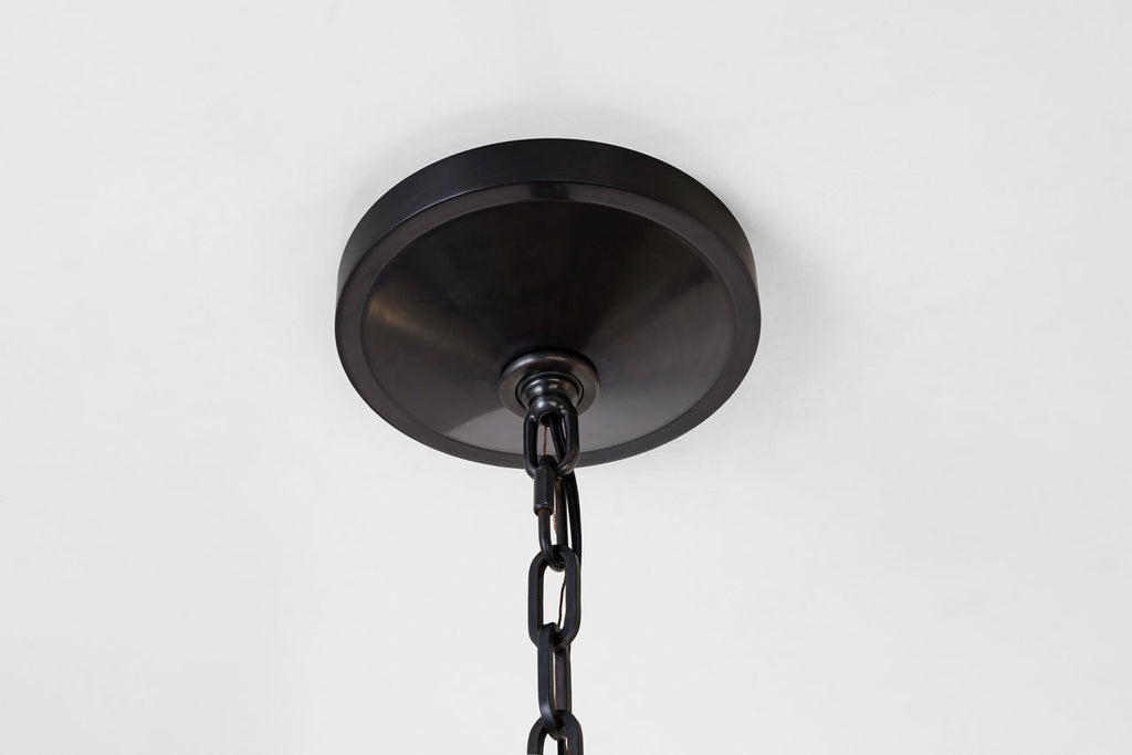 Antigua XL Drum Chandelier | Bronze and Natural Abaca