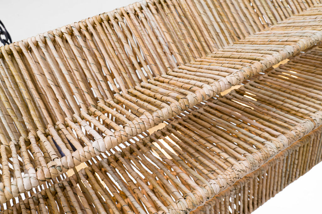 Antigua 54" Linear | Bronze and Natural Abaca