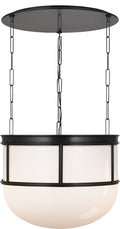 Martil 24" Lantern | Bronze | White Glass