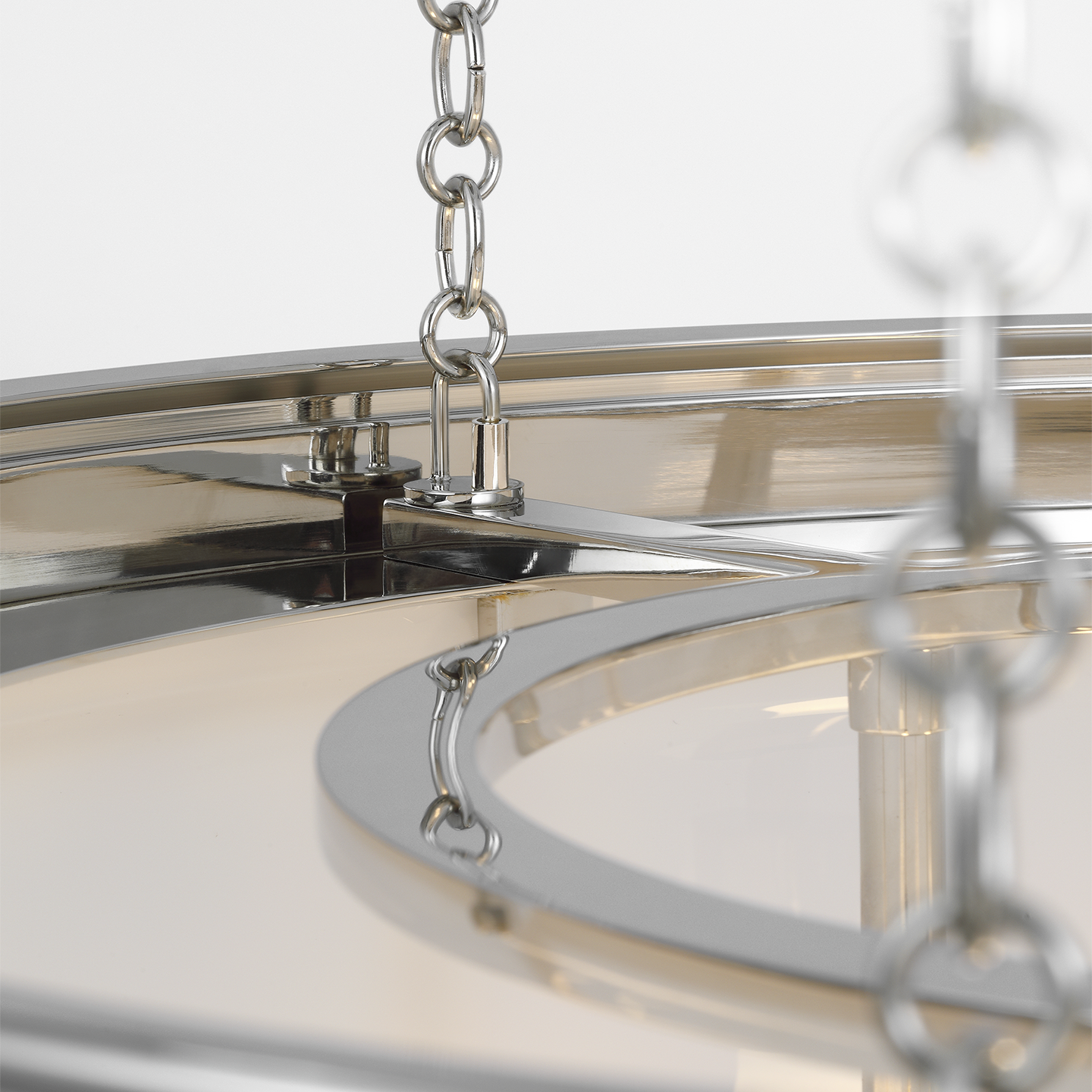 Martil 24" Lantern | Polished Nickel | White Glass