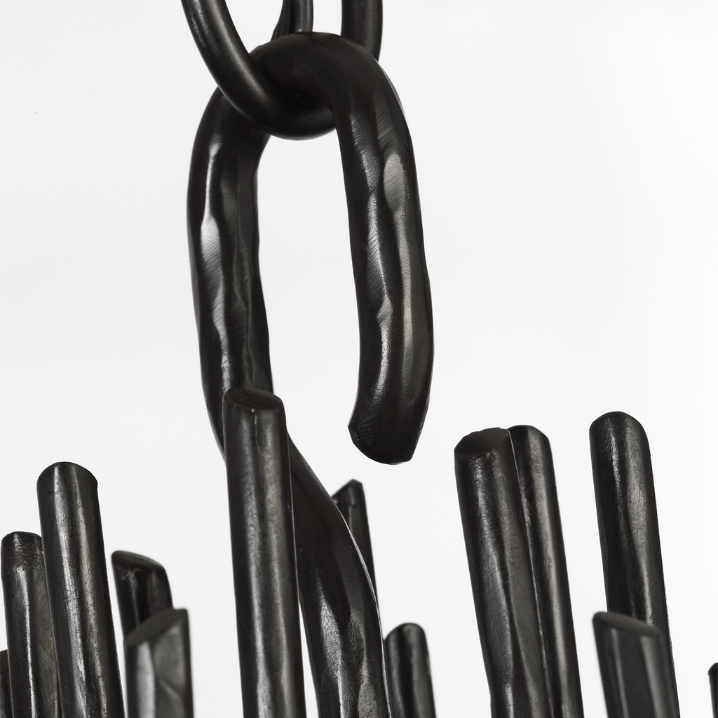 Astra 24" Sculpted Chandelier | Aged Iron