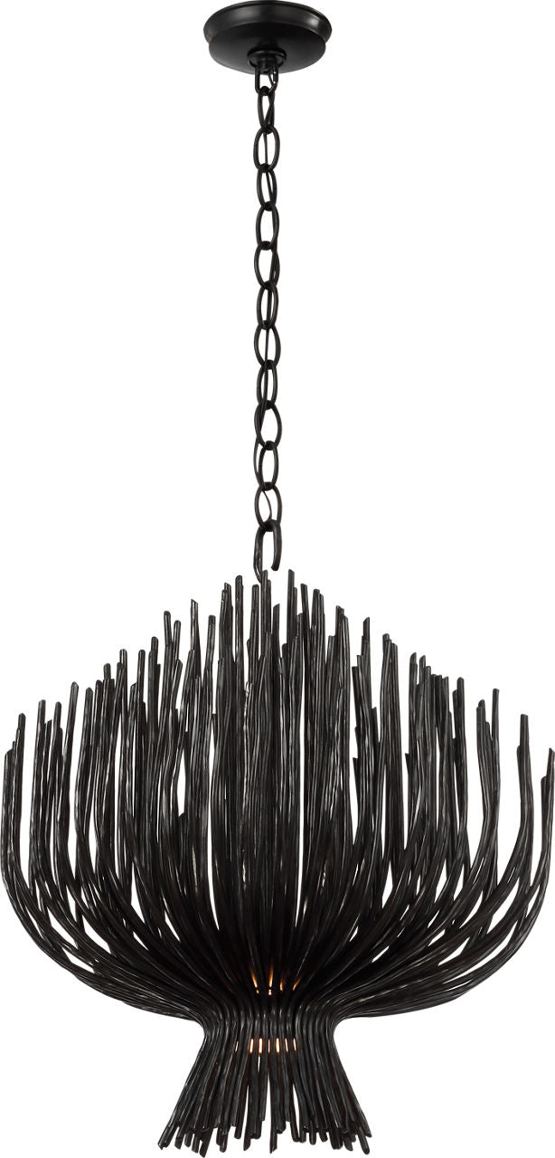 Astra 24" Sculpted Chandelier | Aged Iron