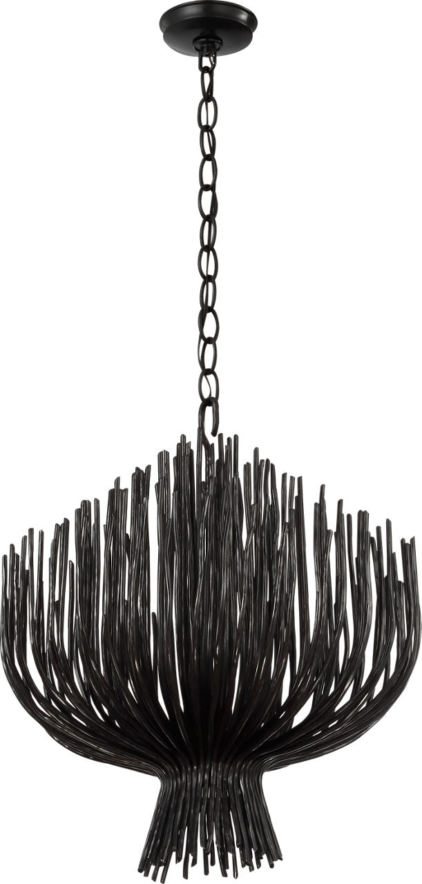 Astra 24" Sculpted Chandelier | Aged Iron