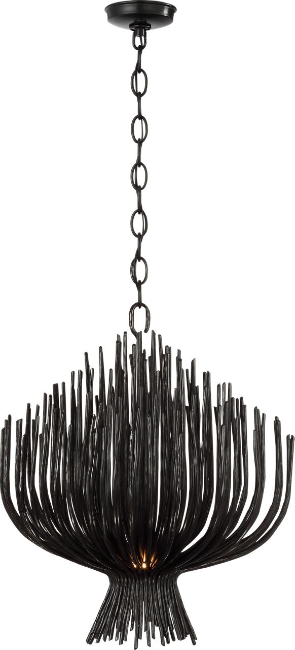 Astra 24" Sculpted Chandelier | Aged Iron