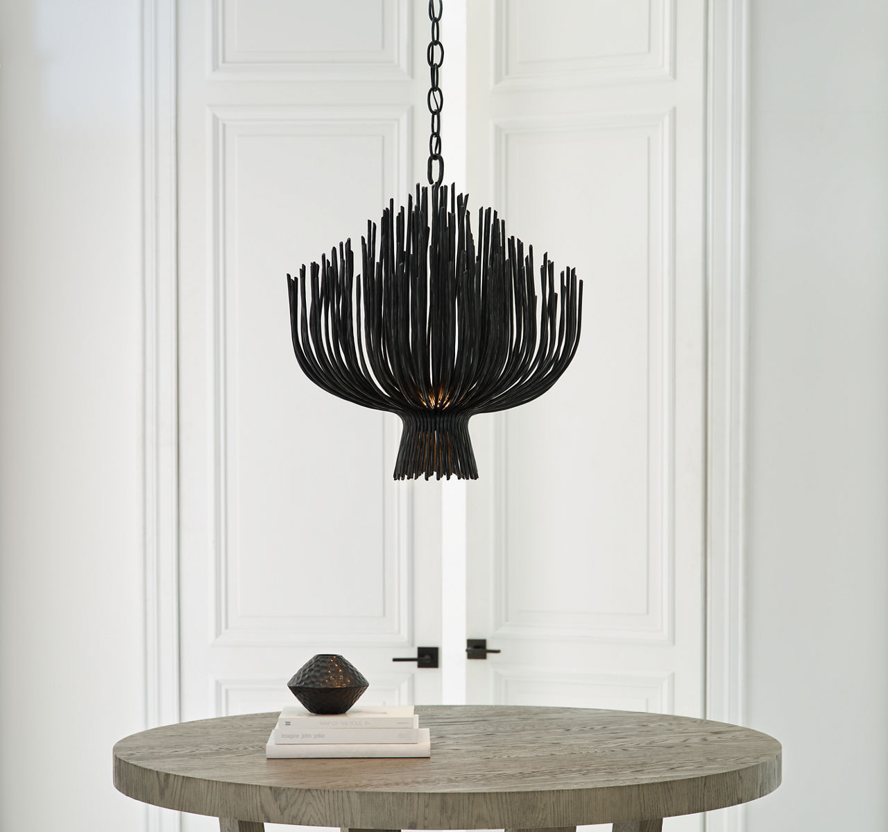 Astra 24" Sculpted Chandelier | Aged Iron