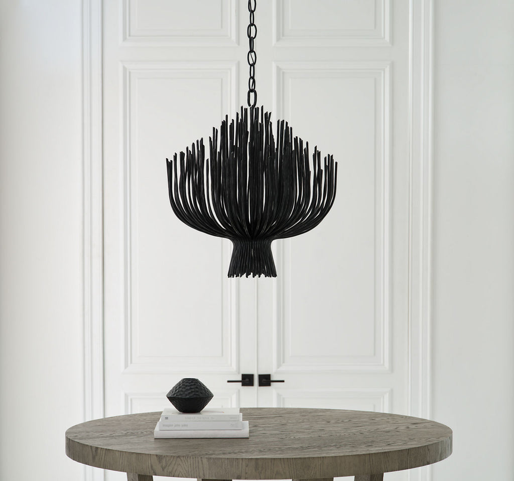 Astra 24" Sculpted Chandelier | Aged Iron