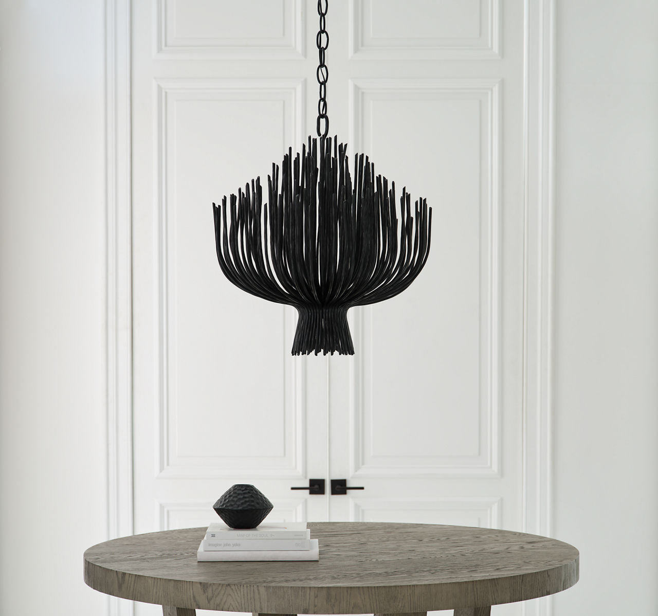 Astra 24" Sculpted Chandelier | Aged Iron