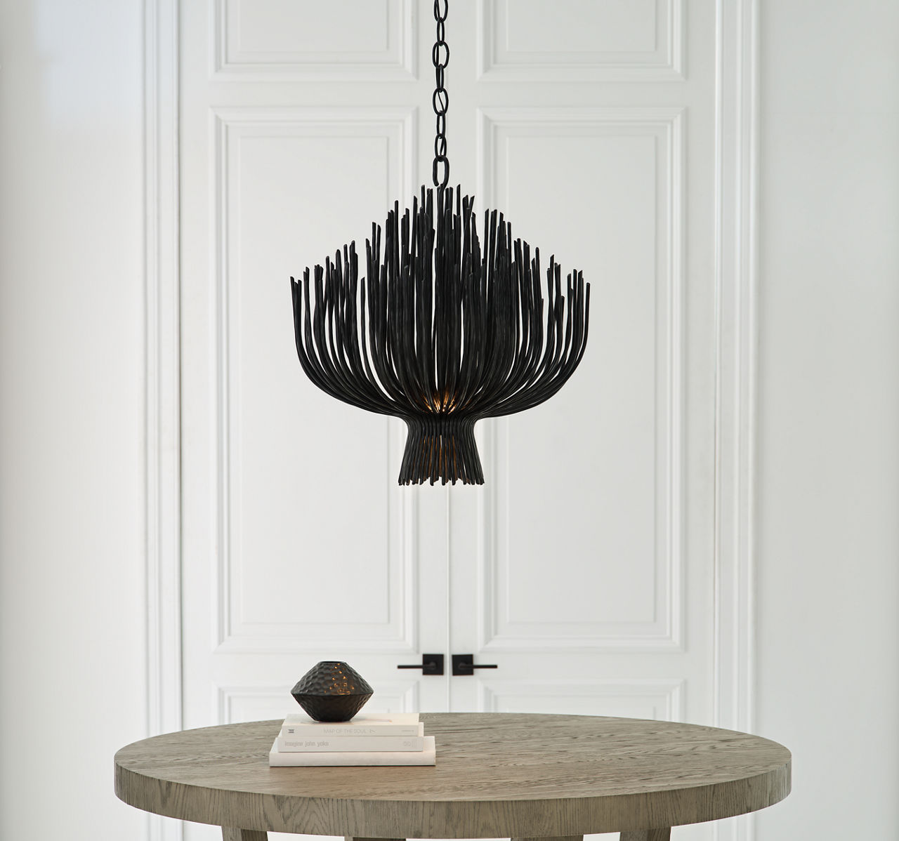 Astra 24" Sculpted Chandelier | Aged Iron