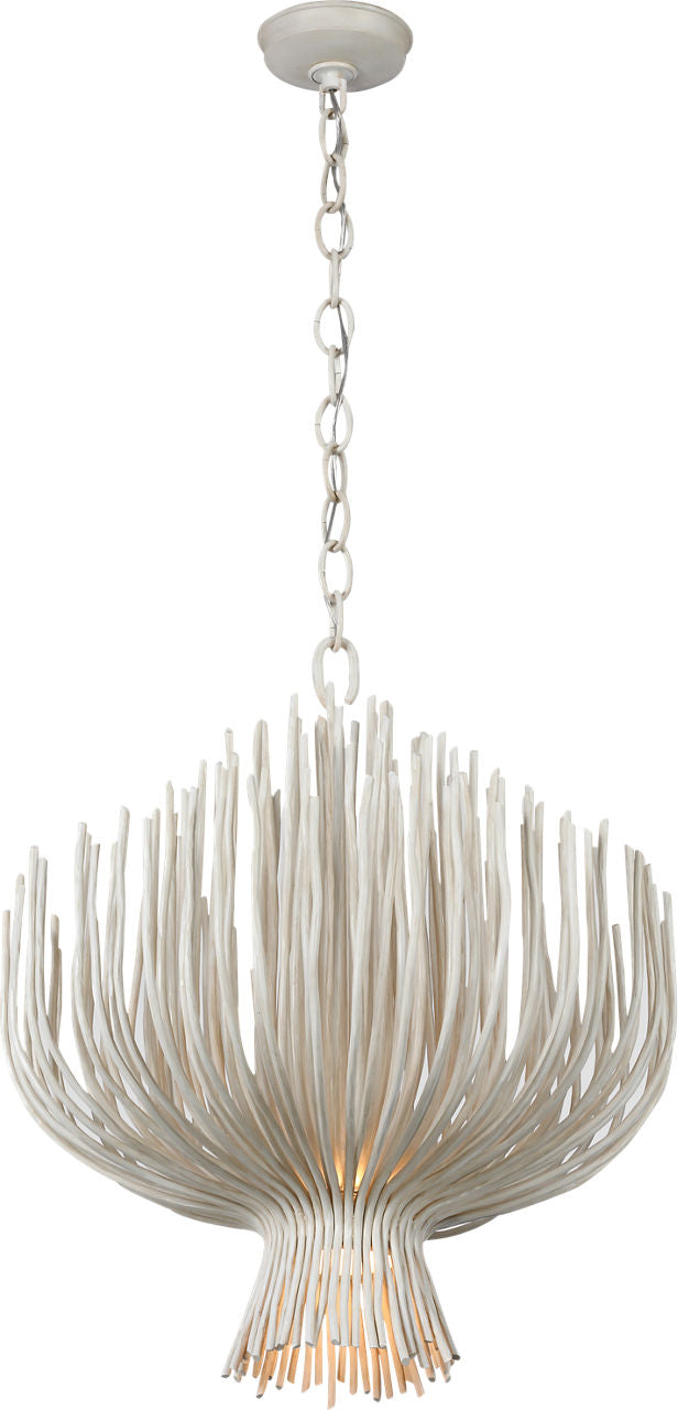 Astra 24" Sculpted Chandelier | Waxed Plaster
