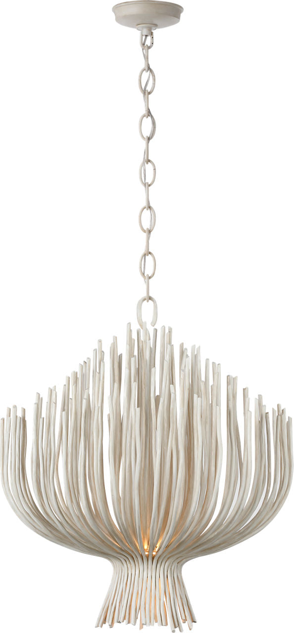 Astra 24" Sculpted Chandelier | Waxed Plaster