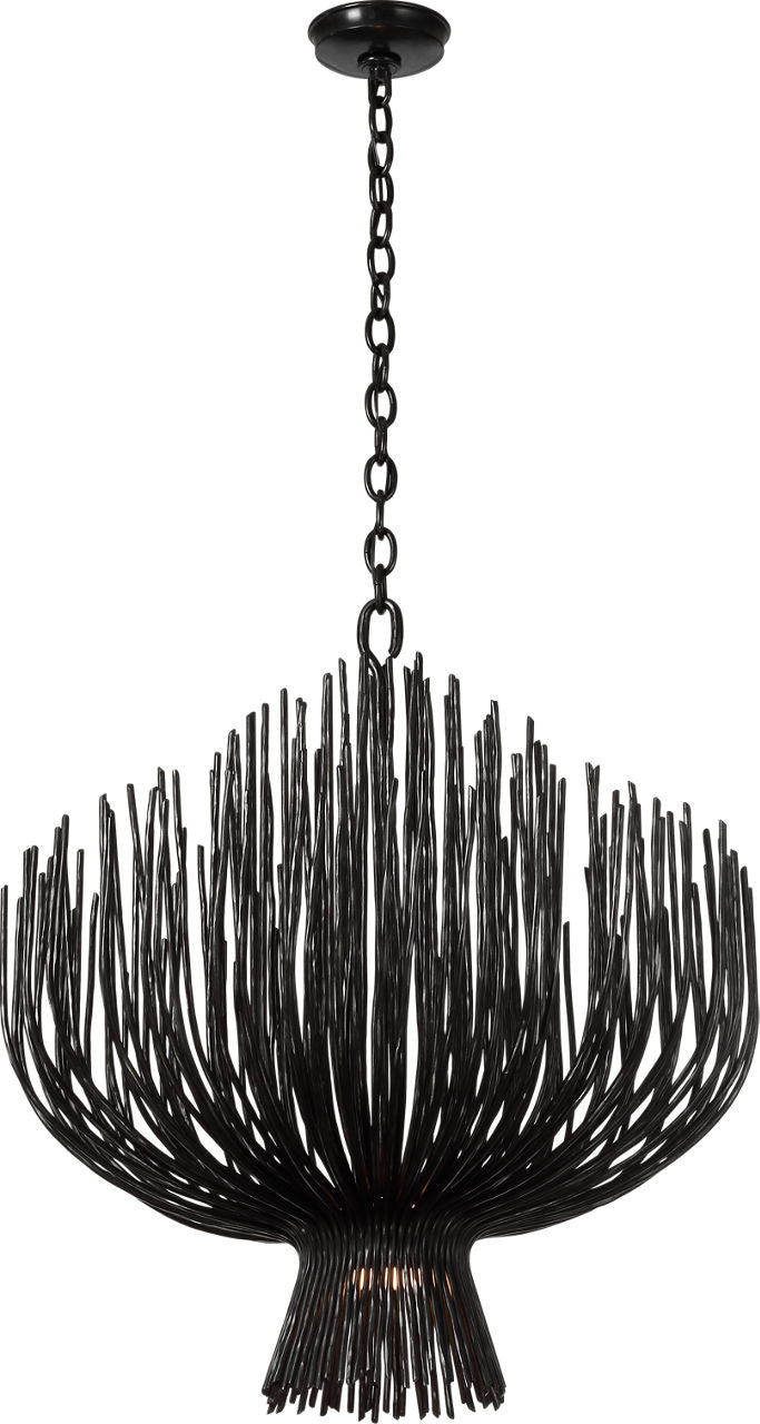 Astra 32" Sculpted Chandelier | Aged Iron