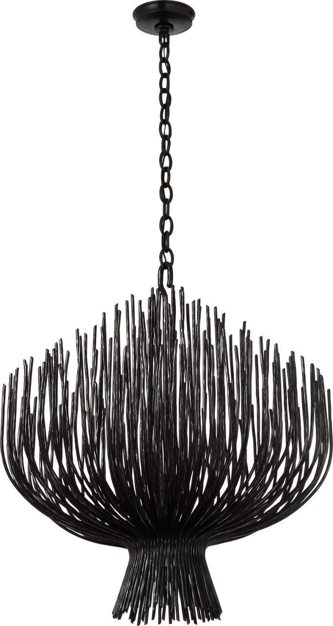 Astra 32" Sculpted Chandelier | Aged Iron