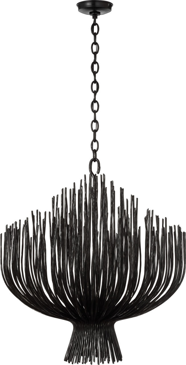 Astra 32" Sculpted Chandelier | Aged Iron