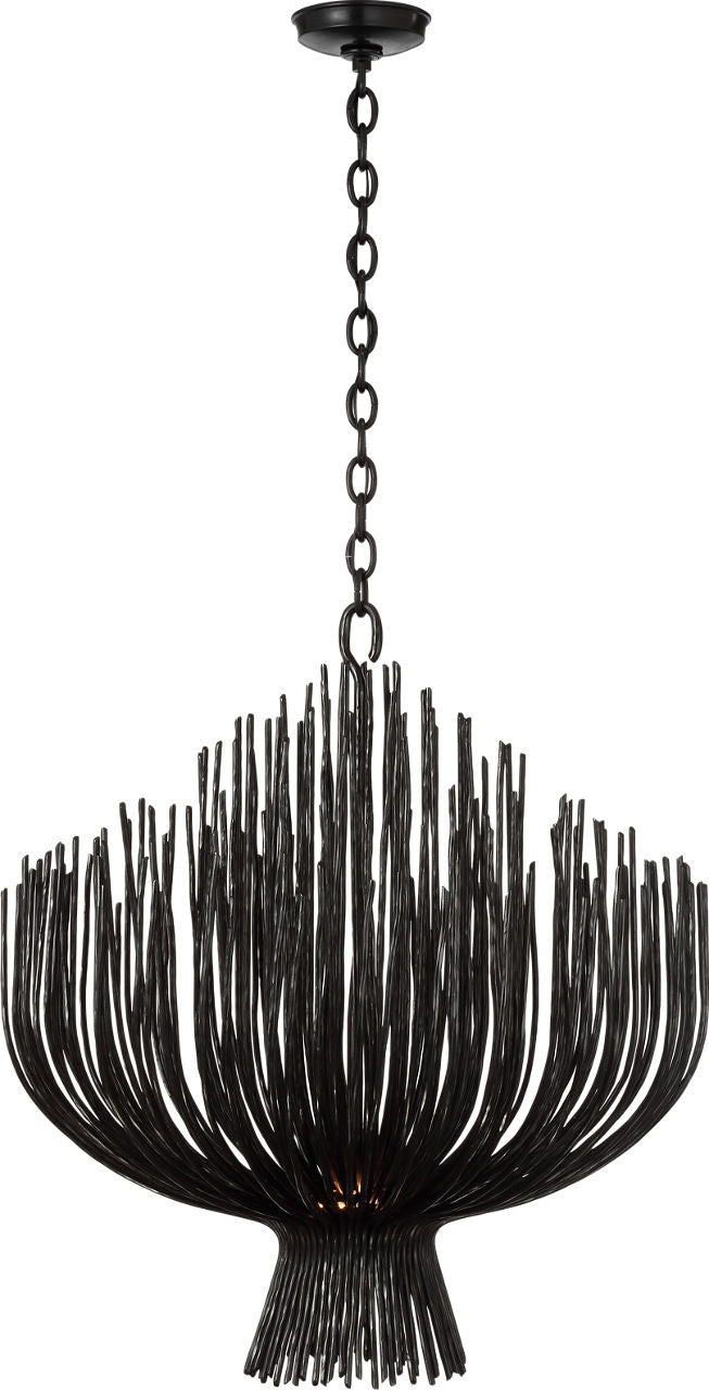 Astra 32" Sculpted Chandelier | Aged Iron
