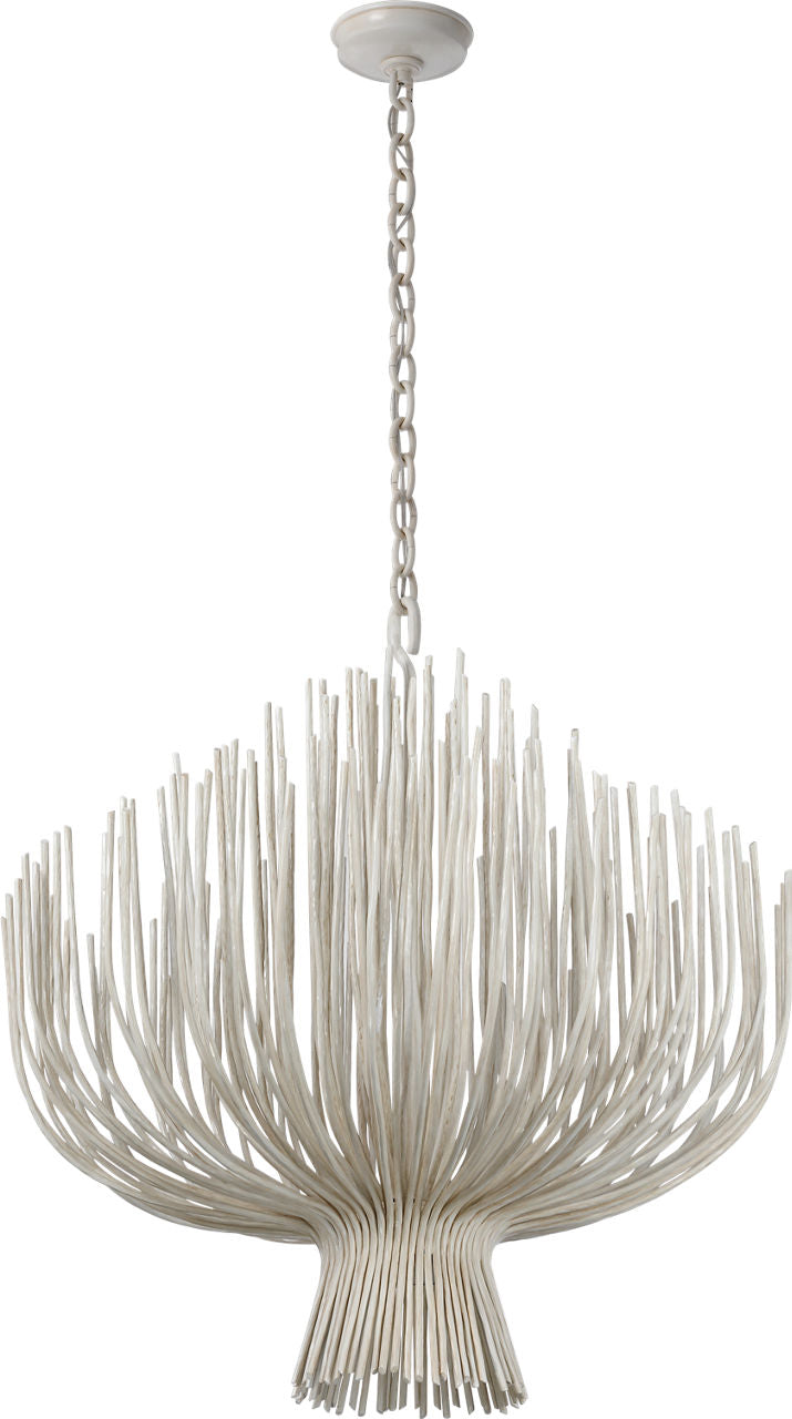 Astra 32" Sculpted Chandelier | Waxed Plaster
