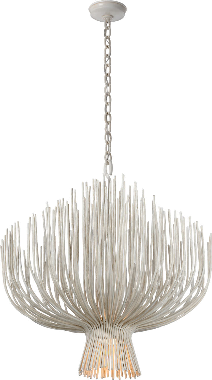 Astra 32" Sculpted Chandelier | Waxed Plaster
