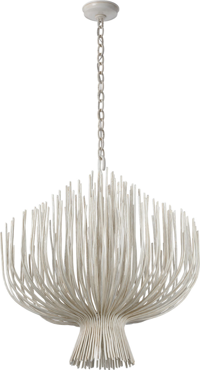 Astra 32" Sculpted Chandelier | Waxed Plaster