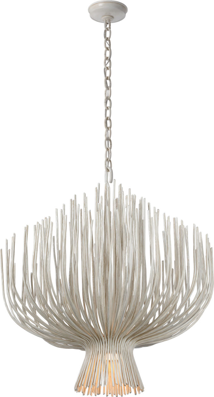 Astra 32" Sculpted Chandelier | Waxed Plaster