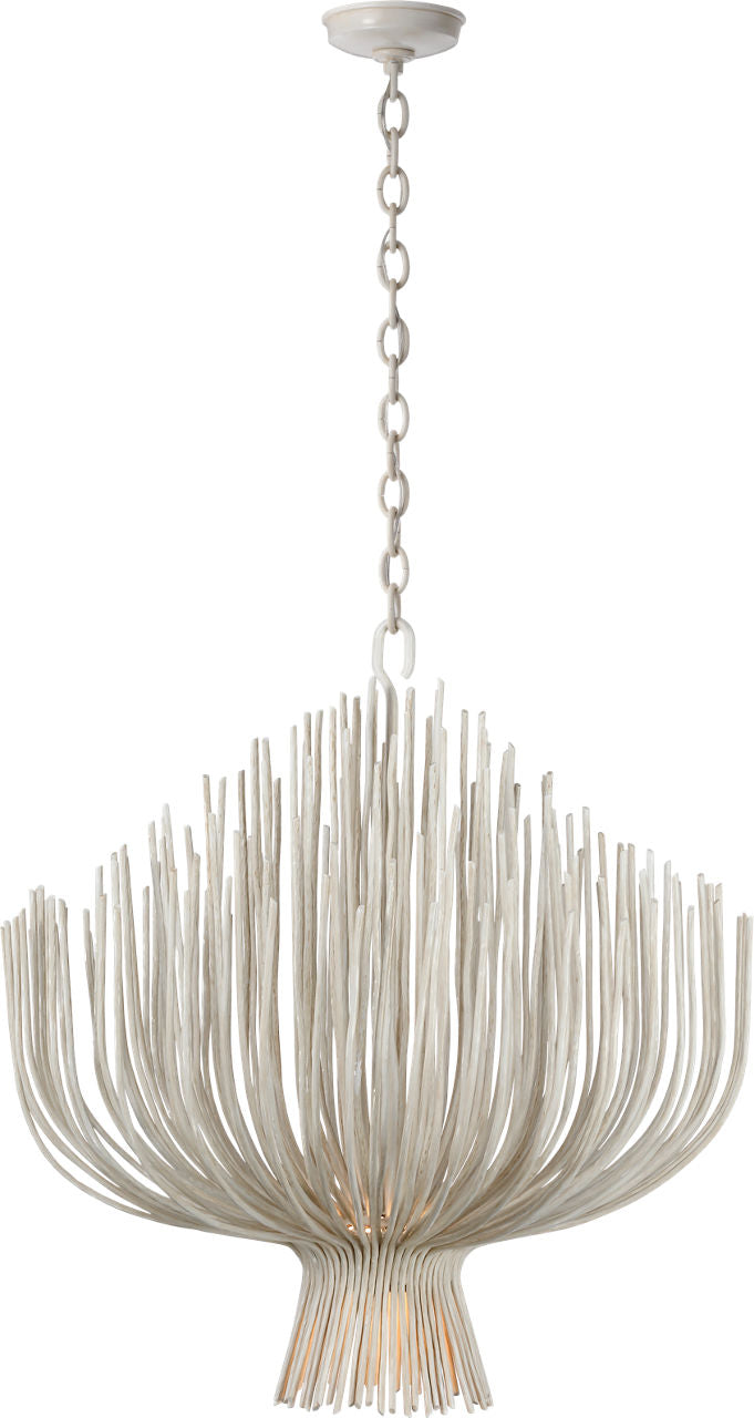 Astra 32" Sculpted Chandelier | Waxed Plaster