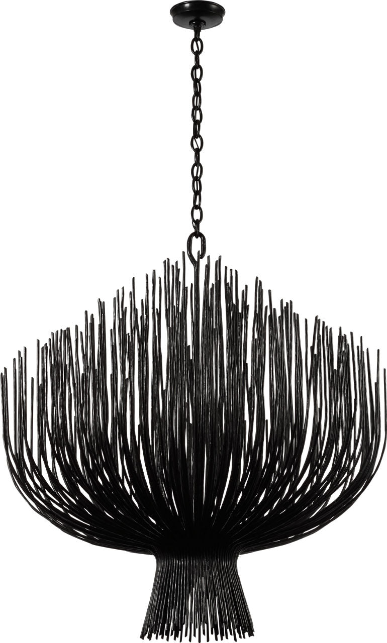 Astra 42" Sculpted Chandelier | Aged Iron