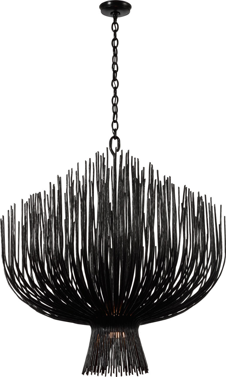 Astra 42" Sculpted Chandelier | Aged Iron