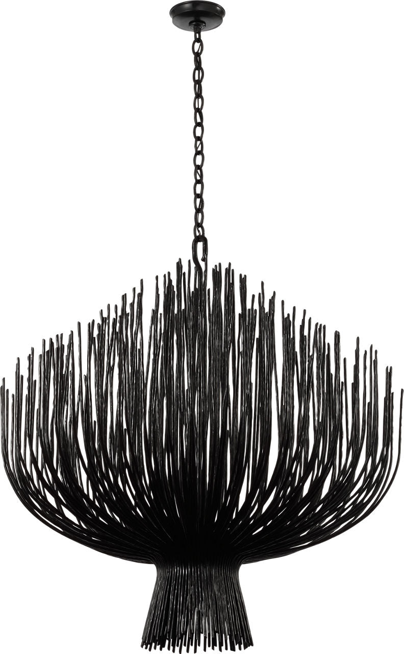 Astra 42" Sculpted Chandelier | Aged Iron
