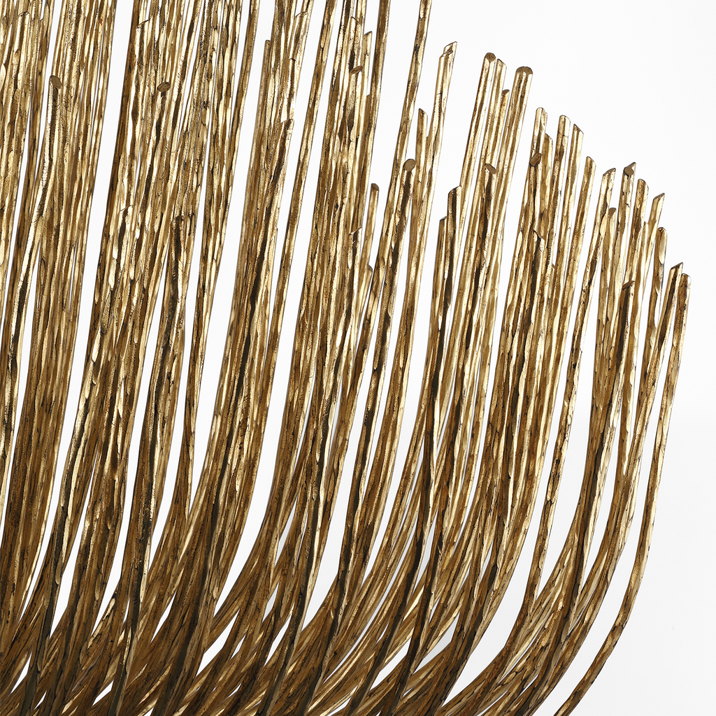Astra 42" Sculpted Chandelier | Gilded Iron