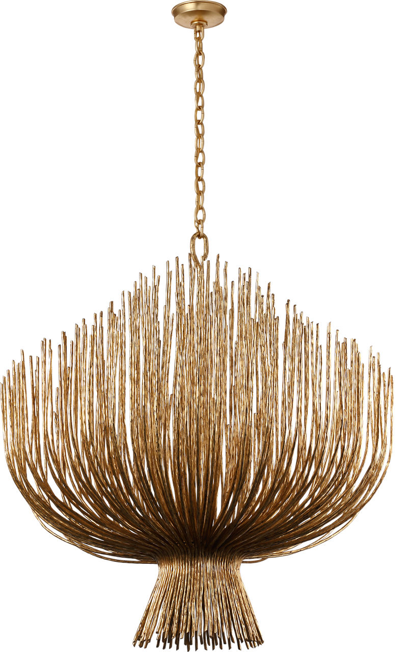Astra 42" Sculpted Chandelier | Gilded Iron
