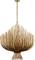 Astra 42" Sculpted Chandelier | Gilded Iron