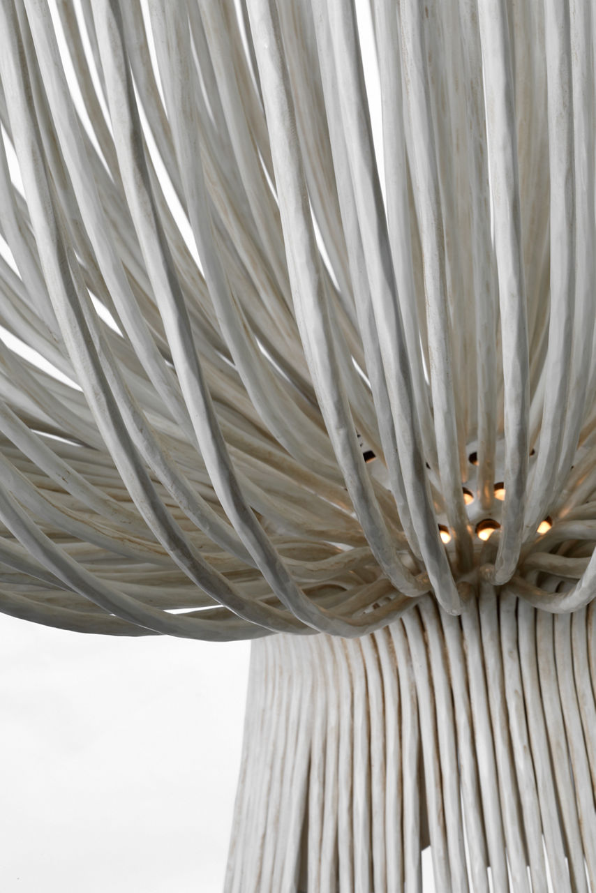Astra 42" Sculpted Chandelier | Waxed Plaster