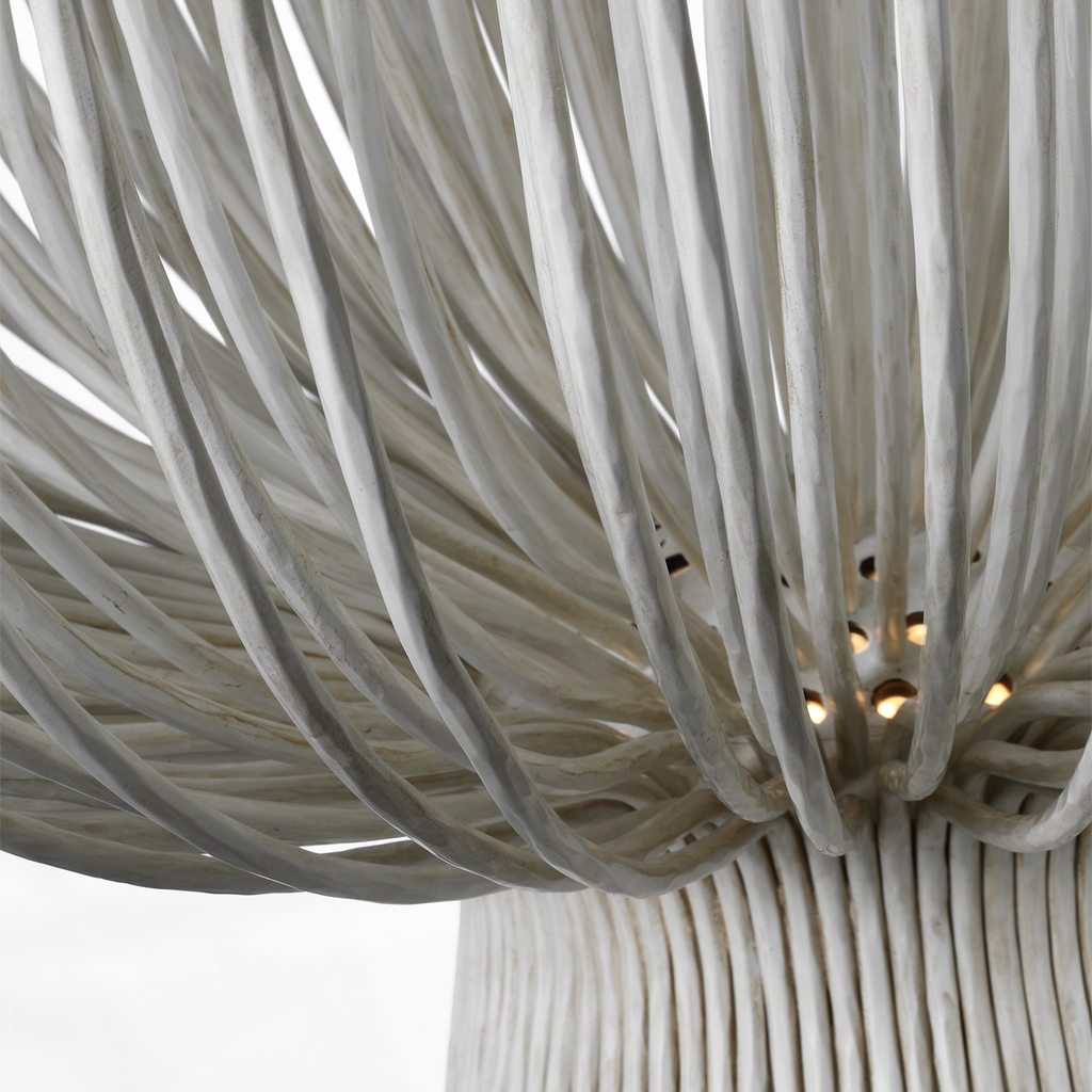 Astra 42" Sculpted Chandelier | Waxed Plaster