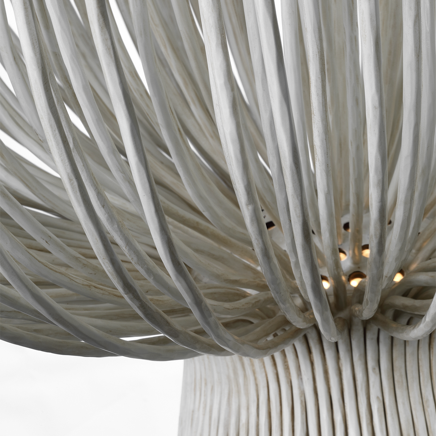 Astra 42" Sculpted Chandelier | Waxed Plaster