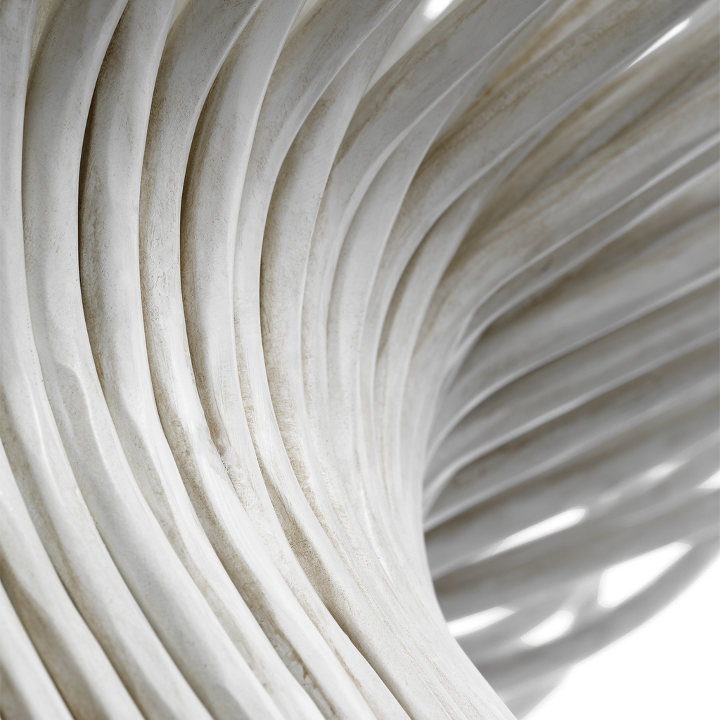 Astra 42" Sculpted Chandelier | Waxed Plaster