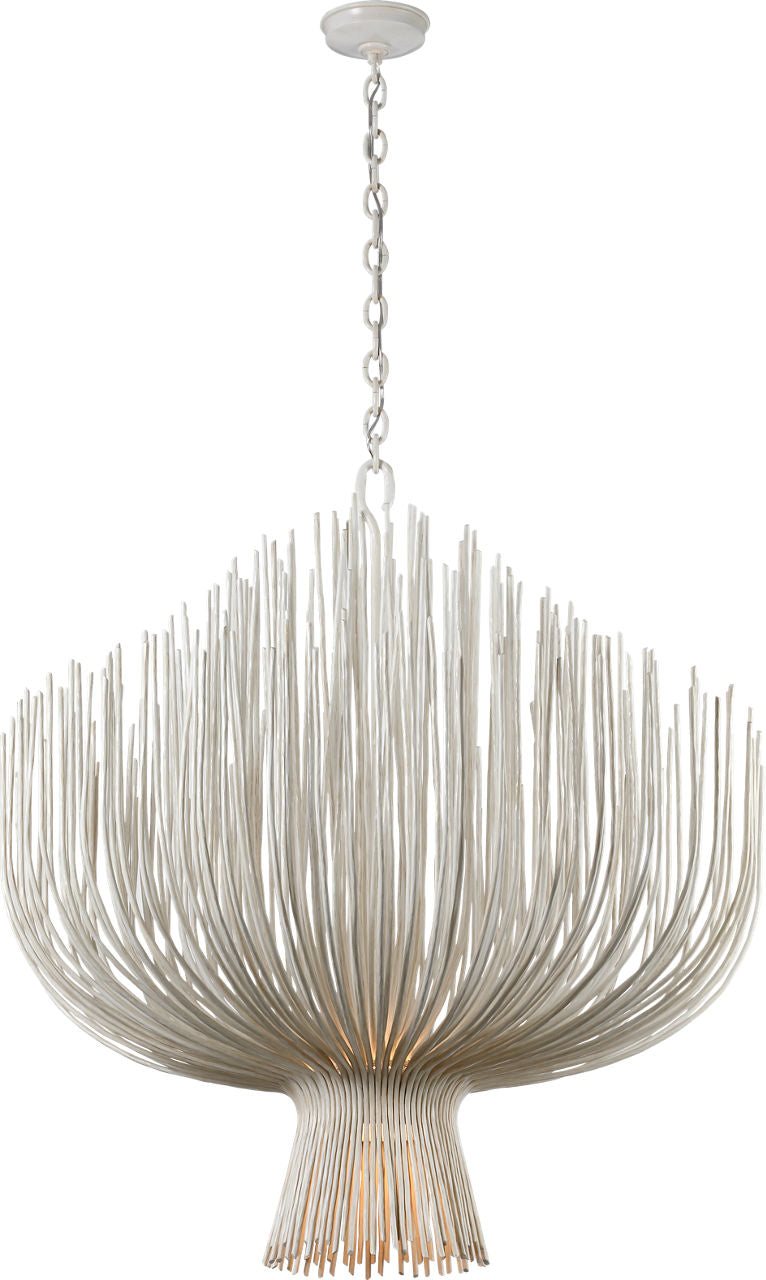 Astra 42" Sculpted Chandelier | Waxed Plaster