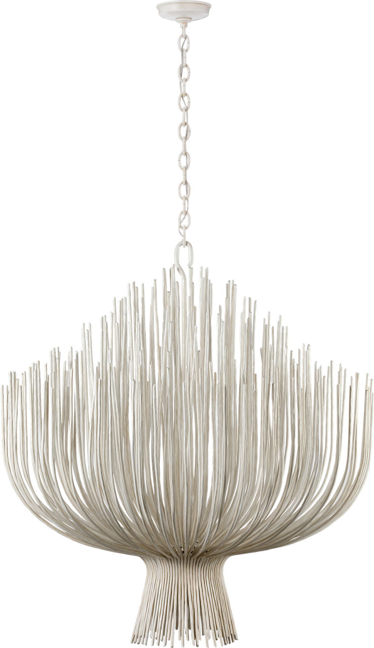 Astra 42" Sculpted Chandelier | Waxed Plaster