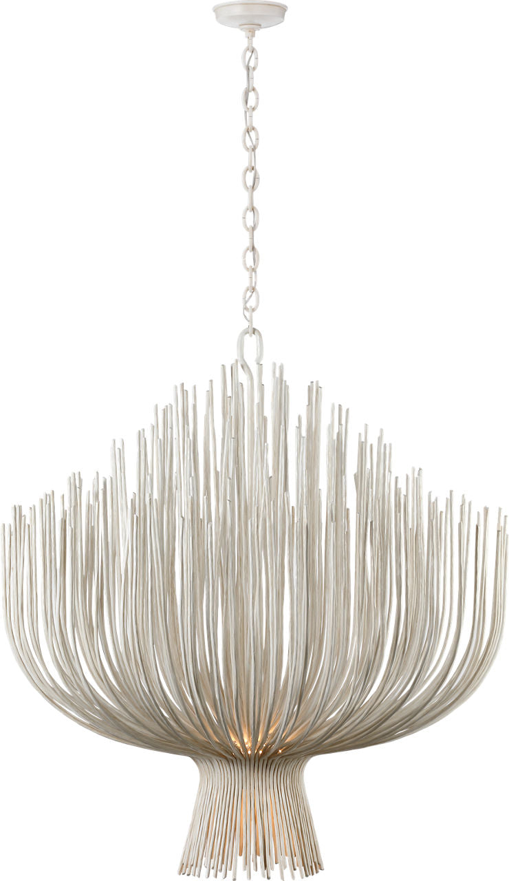 Astra 42" Sculpted Chandelier | Waxed Plaster