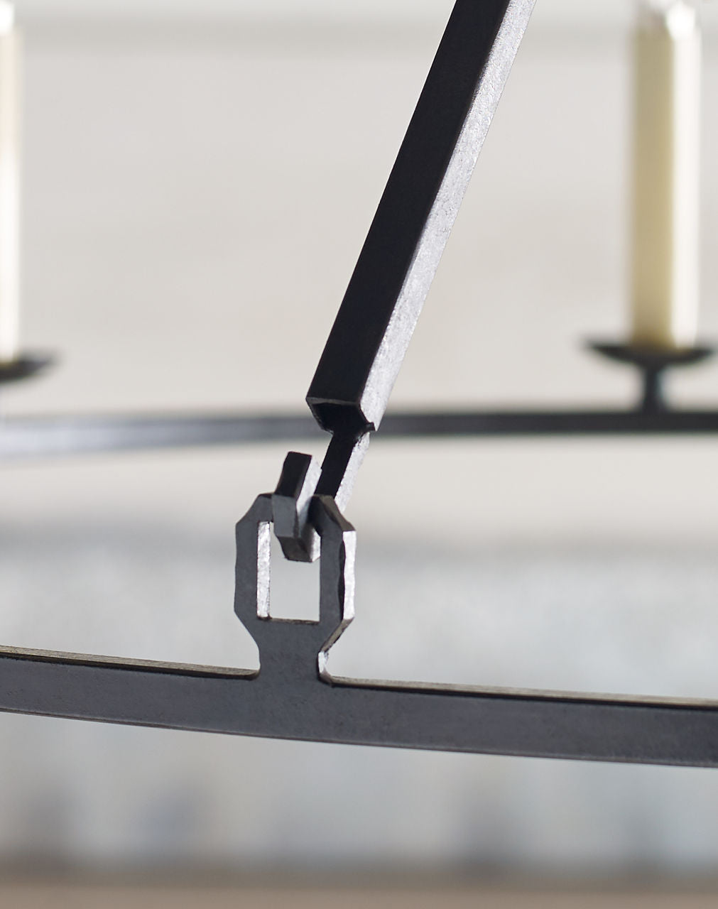 Darlana Large Single Ring Chandelier | Aged Iron