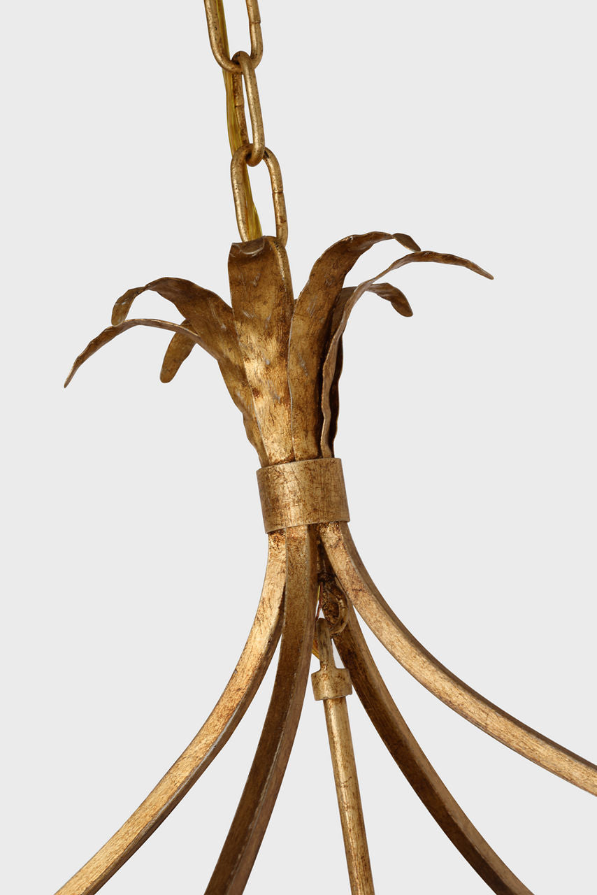 Gramercy 17" Lantern | Gilded Iron