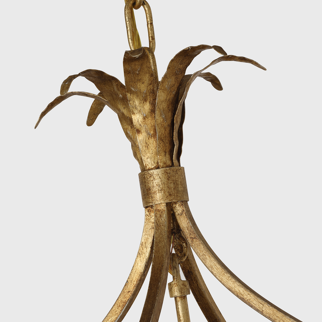 Gramercy 17" Lantern | Gilded Iron