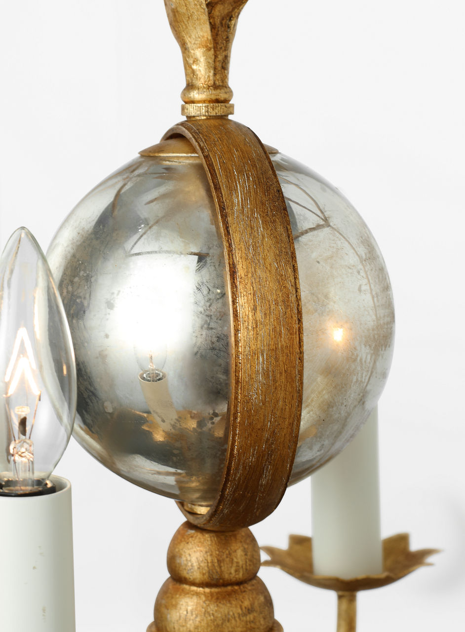 Gramercy 17" Lantern | Gilded Iron