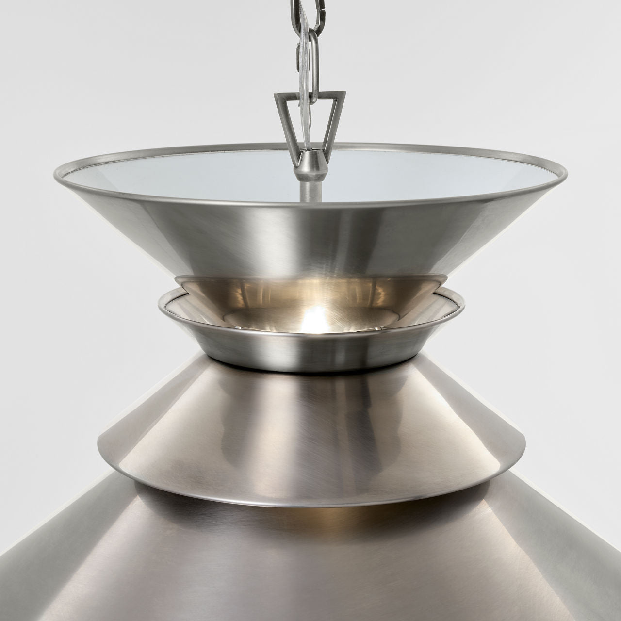 Alborg Large Stacked Pendant | Antique Nickel | Antique Nickel Shade