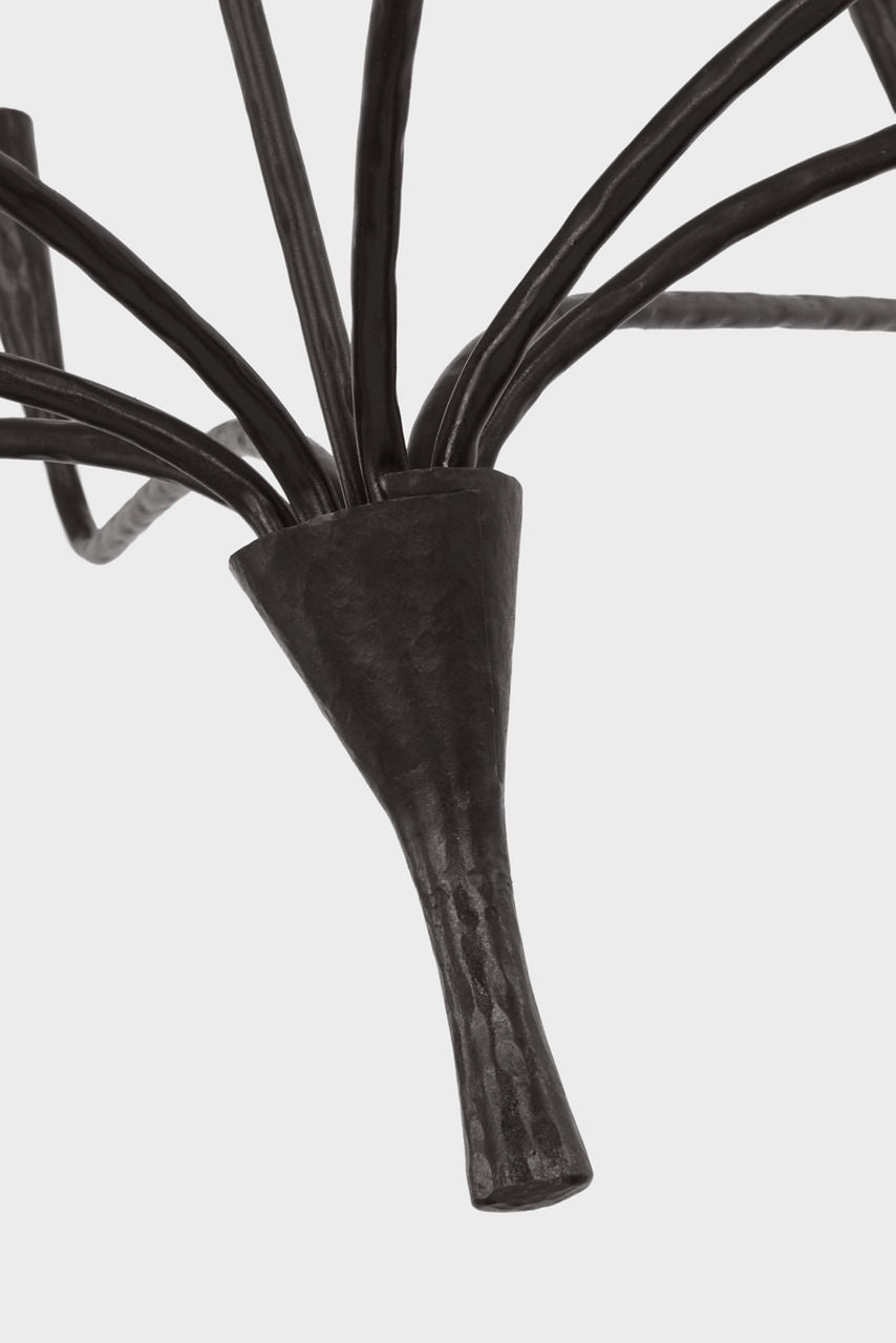 Aiden 40" Single Tier Chandelier | Aged Iron