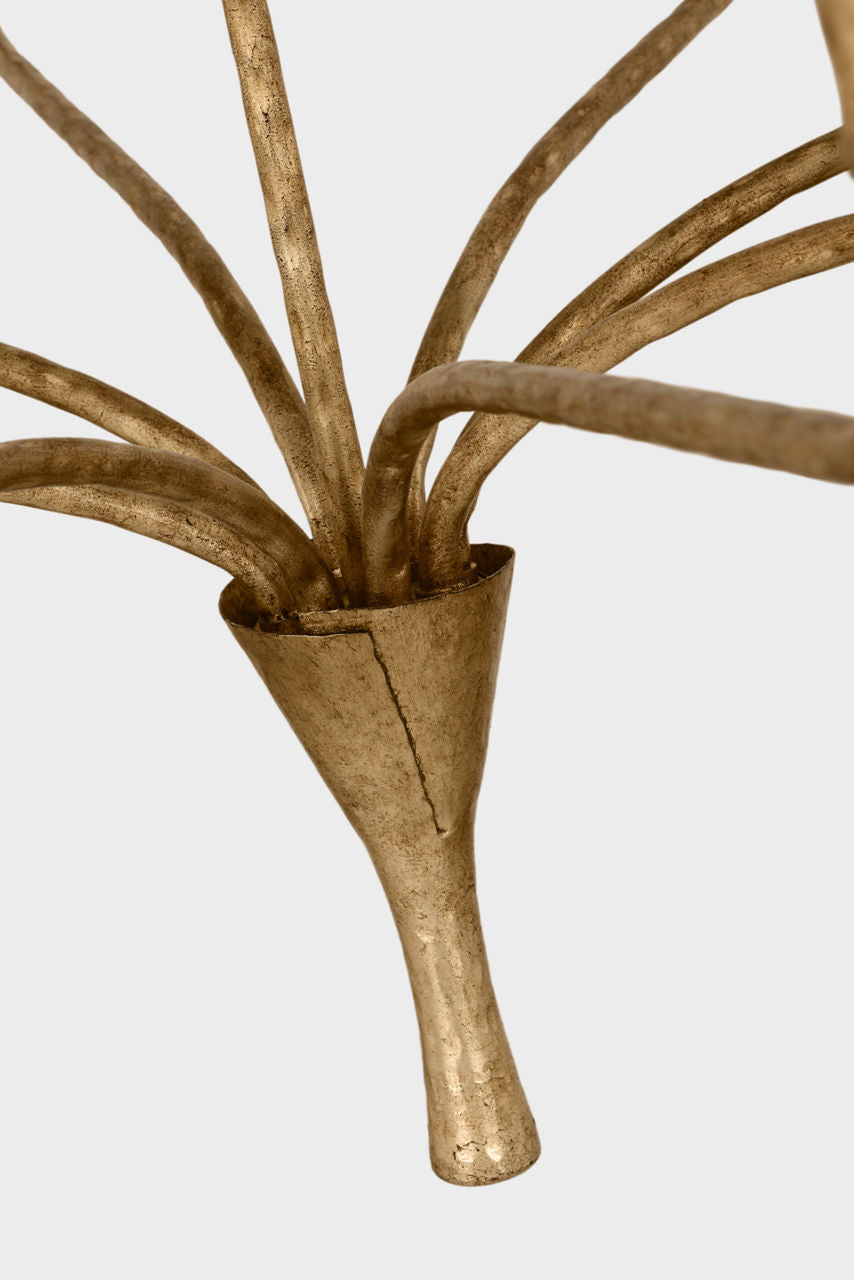 Aiden 40" Single Tier Chandelier | Gilded Iron
