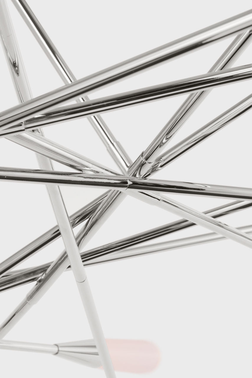 Stellar 40" Radial Chandelier | Polished Nickel